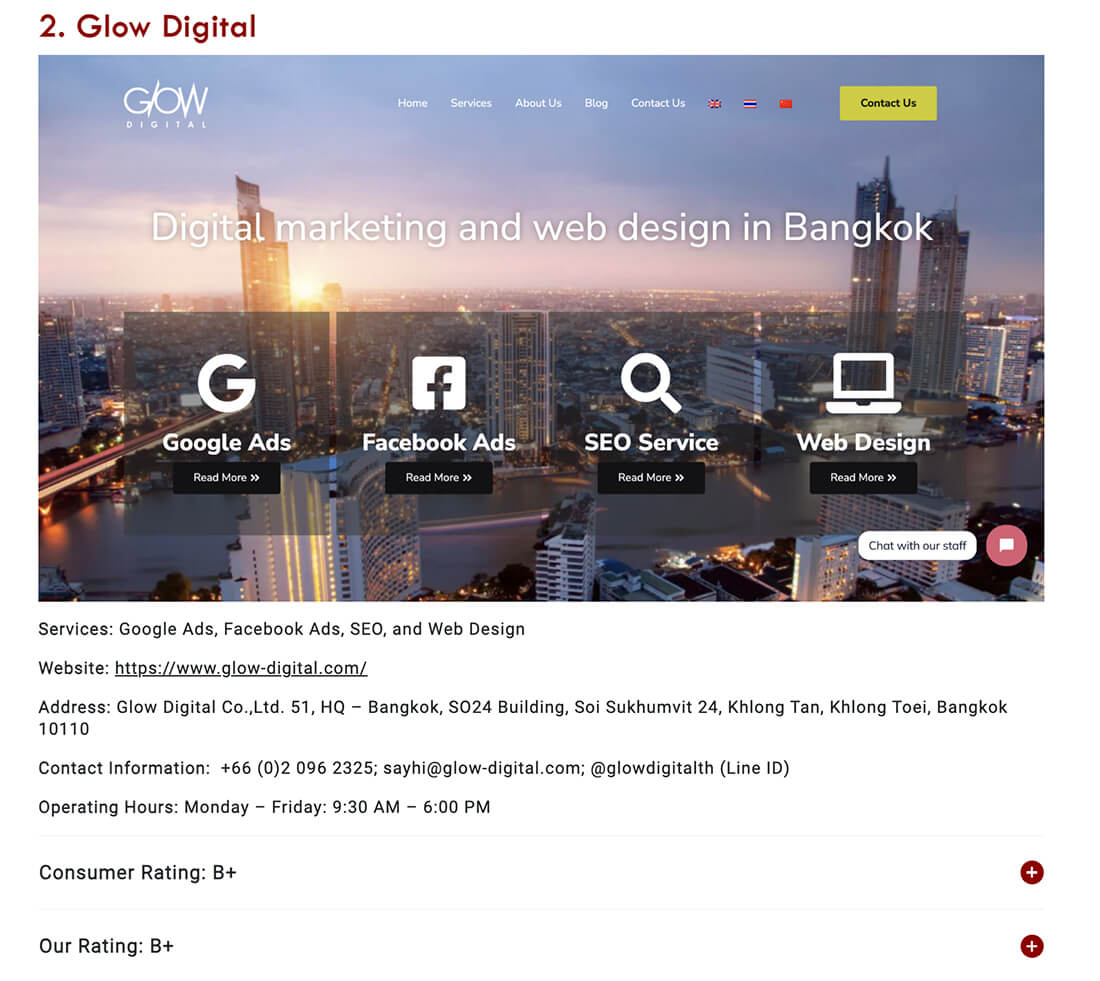 Top Digital Marketing Agencies in Bangkok cleverthai 01